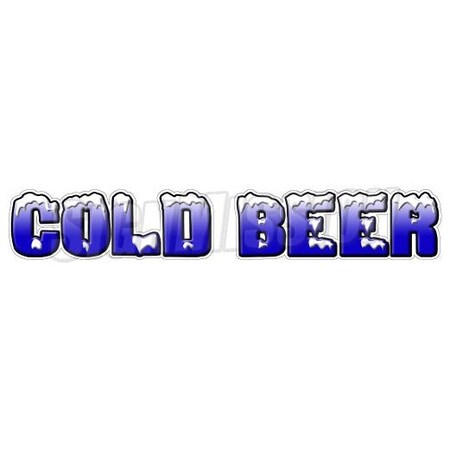 Signmission Safety Sign, 48 in Height, Vinyl, 18 in Length, Cold Beer D-48 Cold Beer